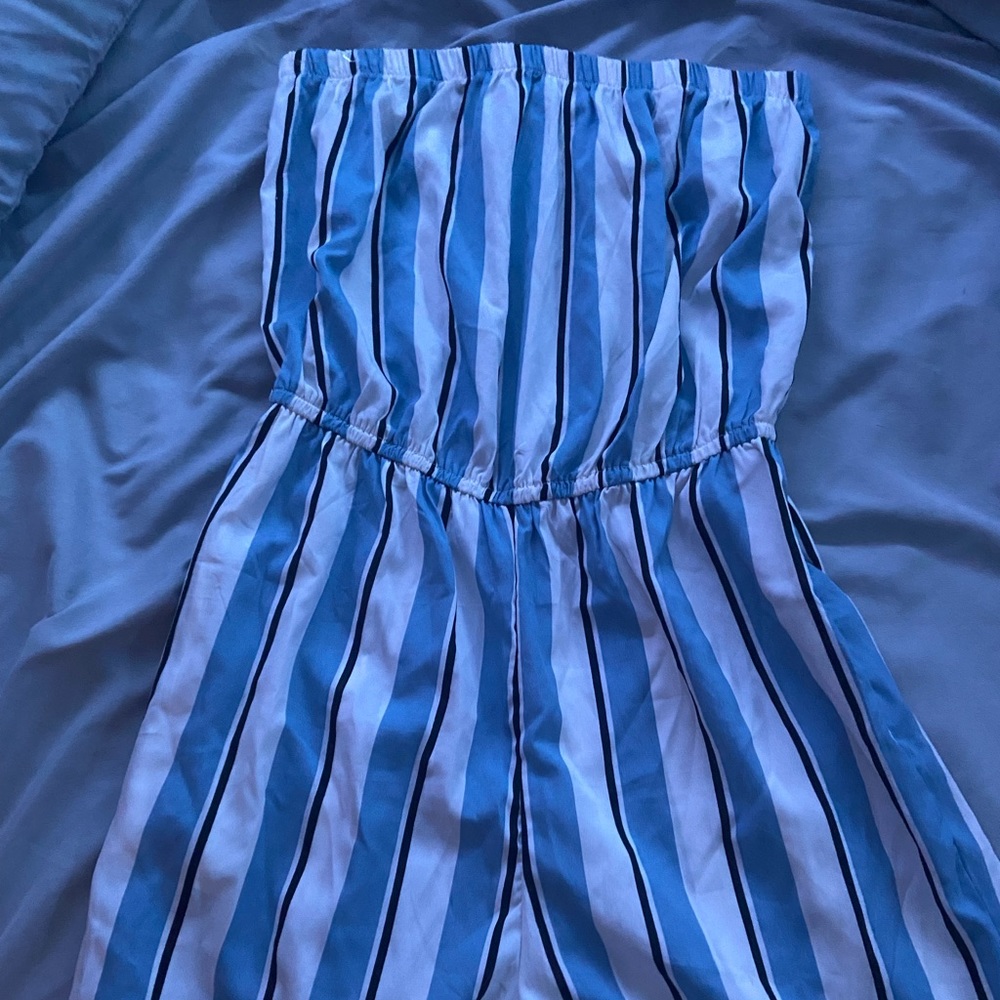 strapless romper jumpsuit